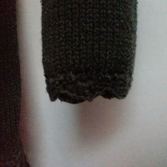 Vintage Trimmings Statement Holiday Sweater Black Beaded Sequin Lace Sz 20W - 40 - Picture 5 of 8